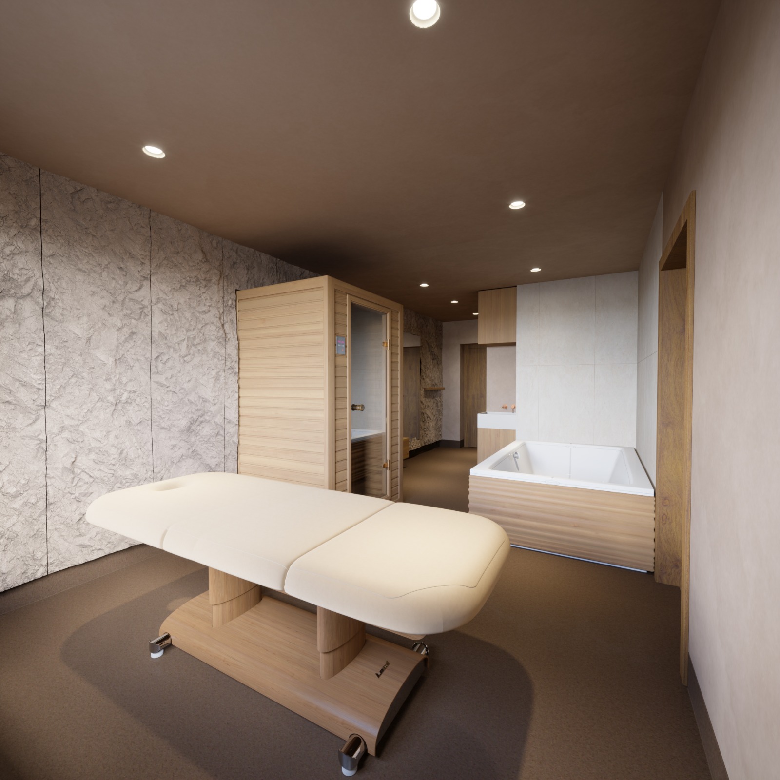VITALEA sauna and bath area